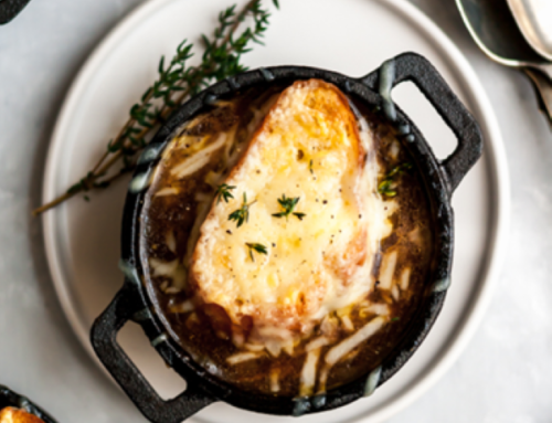 French Onion Soup (Good for those who do and don’t eat meat)