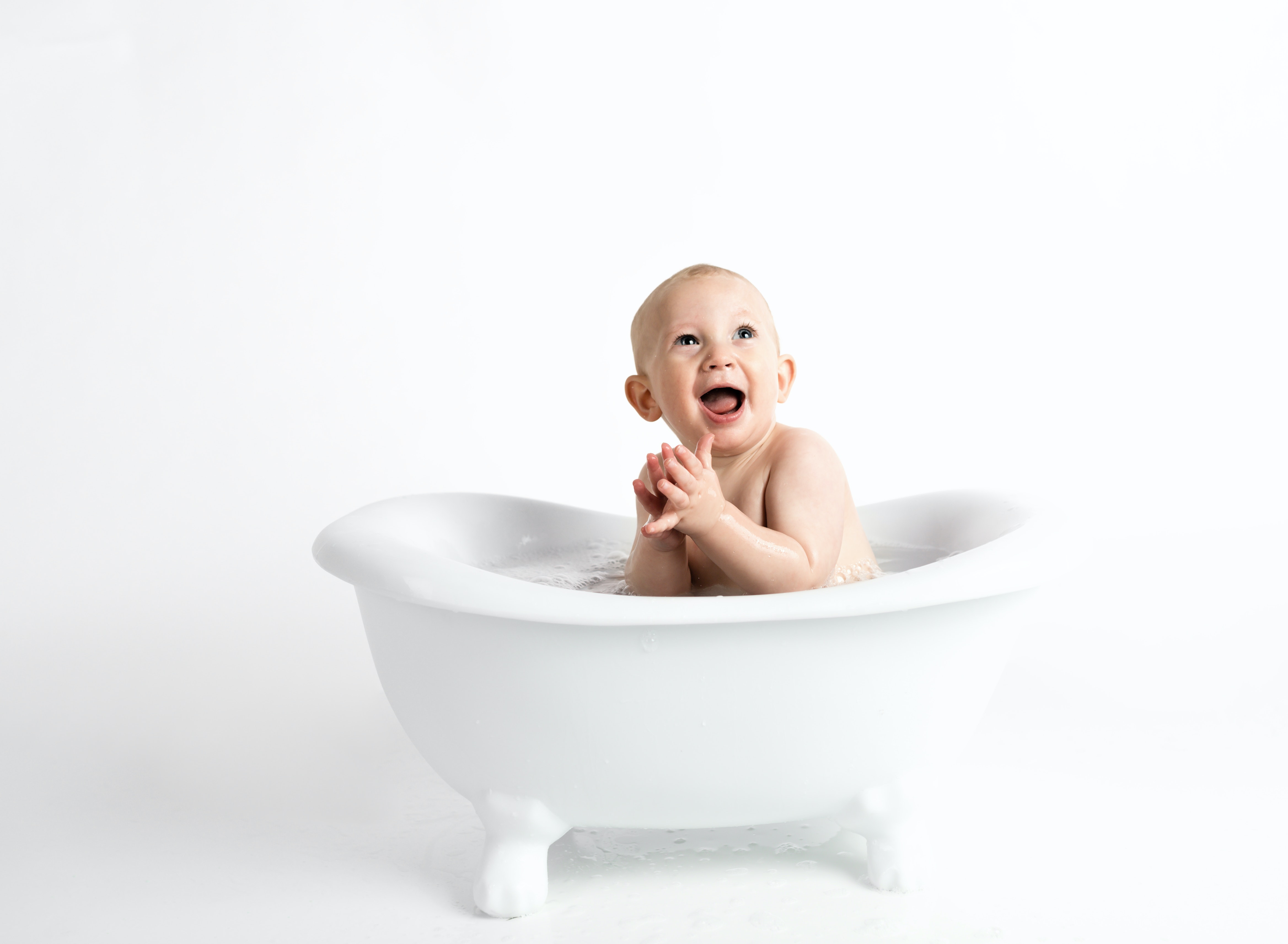 Baby in bathtub